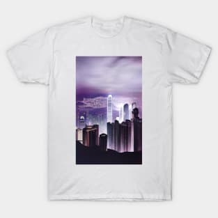 Hong Kong Night Skyline T-Shirt